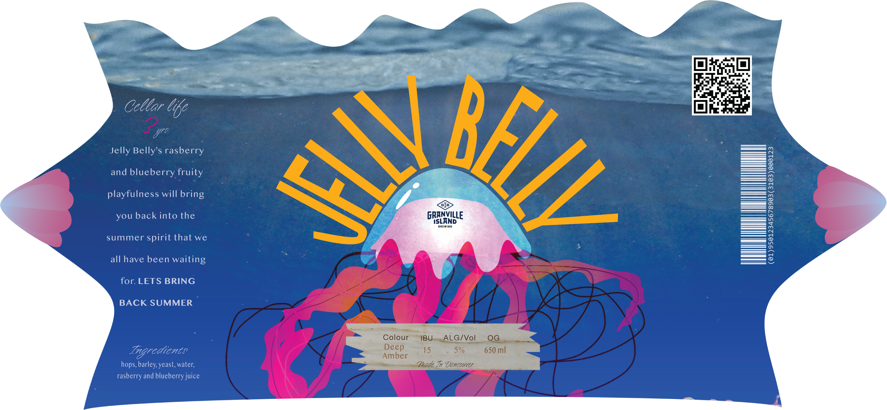 Jelly Belly branding artwork layout